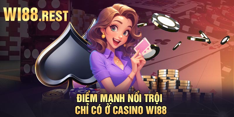 Điểm mạnh nổi trội chỉ có ở Casino Wi88